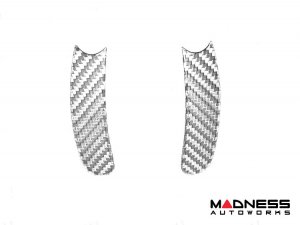 FIAT 500 ABARTH Paddle Shifter Trim Kit - Carbon Fiber - White Candy